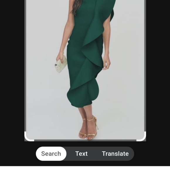 Lavish alice scuba draped frill dress - Picture 3 of 3